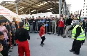 OSMANİYE (AA) – Milli Savunma Bakanı Hulusi Akar, beraberindeki Genelkurmay