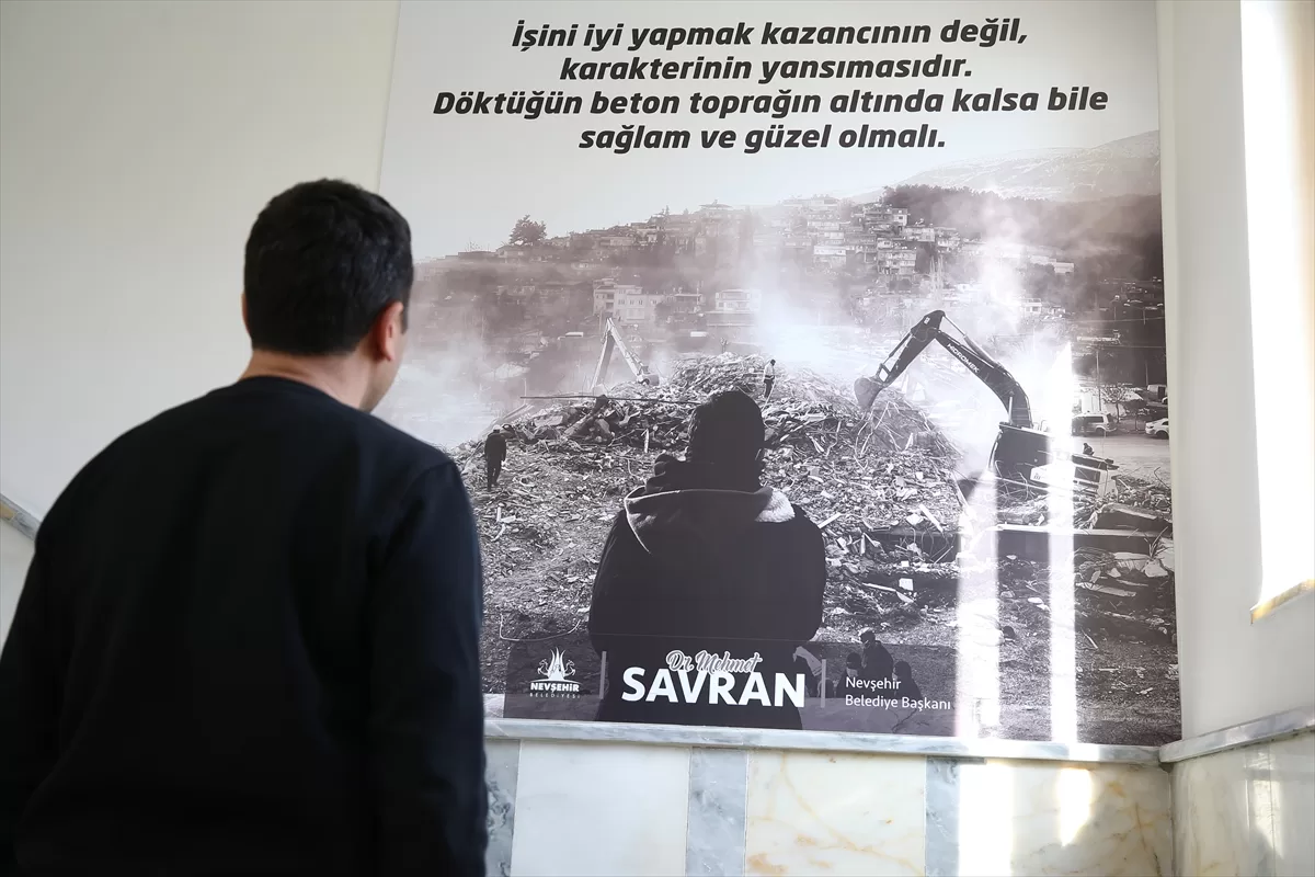 Nevşehir Belediyesi afişlerle bina güvenliğine dikkati çekti