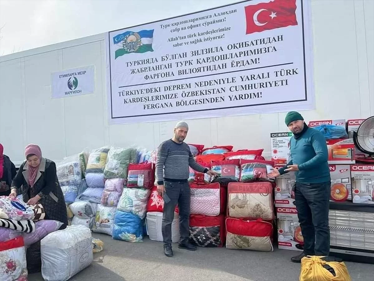 Özbekistan, depremzedelere 5 uçak insani yardım ulaştırdı