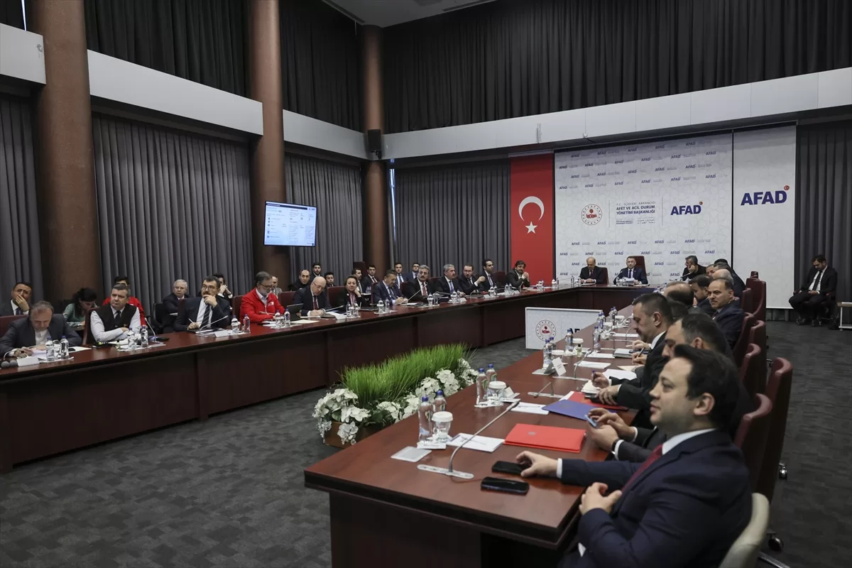 AFAD'da deprem koordinasyon toplantısı yapıldı
