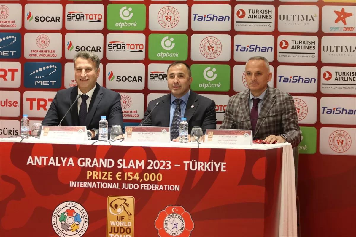 Antalya Grand Slam Judo Turnuvası'nda sporcuların kura çekimi gerçekleştirildi