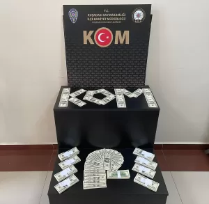 AYDIN (AA) – Aydın'ın Kuşadası ilçesinde çantasında sahte döviz bulunan