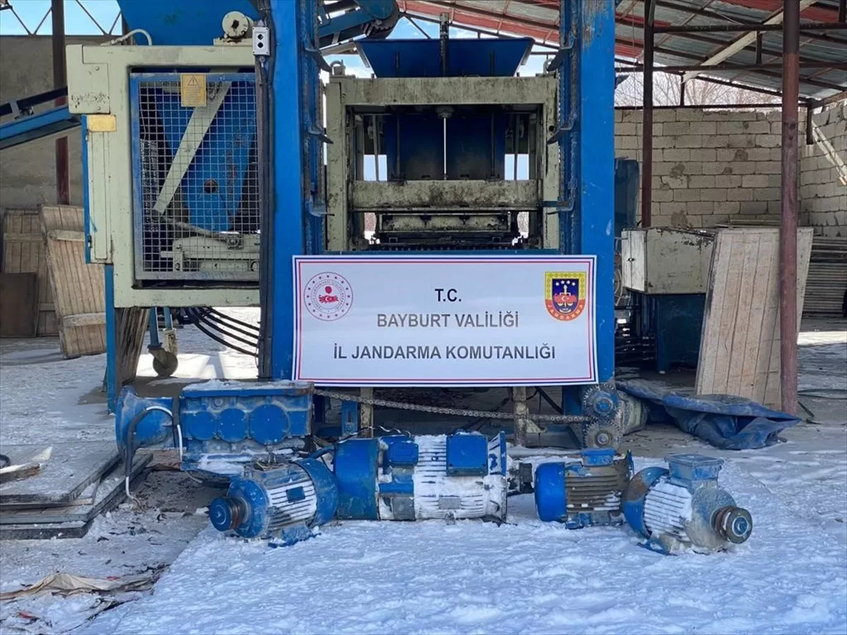 Bayburt'ta dinamo motoru hırsızlığı iddiasıyla bir kişi tutuklandı