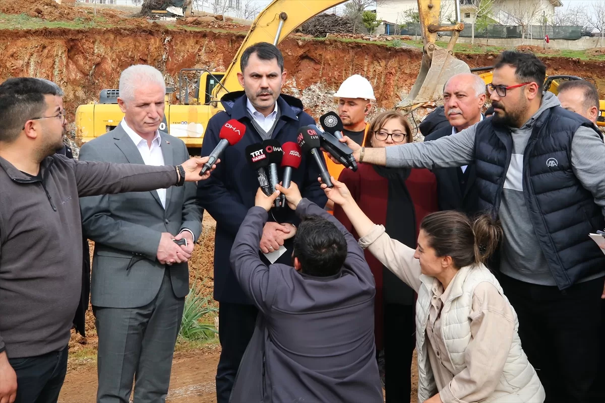 Çevre, Şehircilik ve İklim Değişikliği Bakanı Kurum, Nurdağı'nda deprem konutlarına ilişkin konuştu: