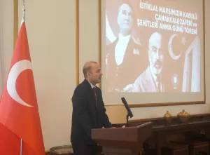 PEKİN (AA) – Türkiye'nin Pekin Büyükelçiliği, "12 Mart İstiklal Marşı'nın