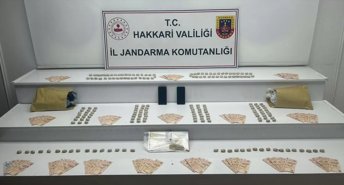 HAKKARİ (AA) – Hakkari'nin Yüksekova ilçesinde düzenlenen operasyonda, kapsüller halindeki