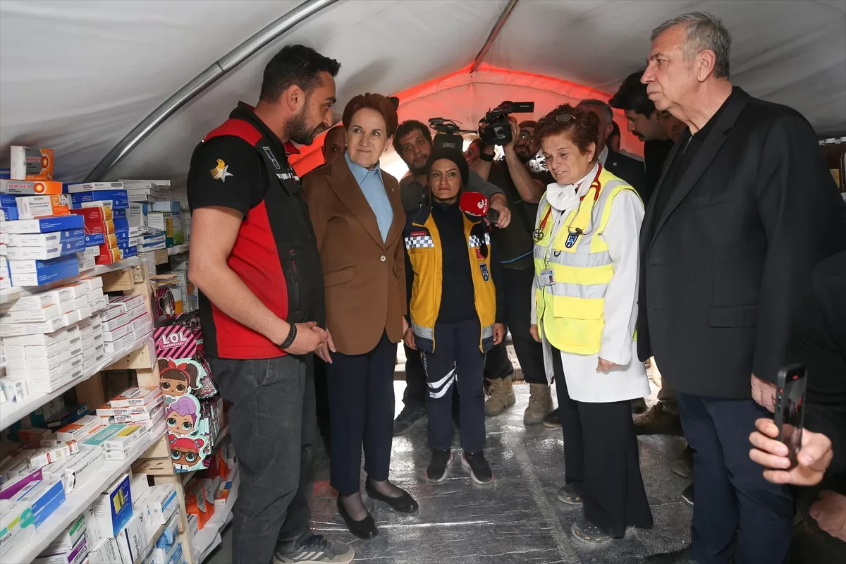 İYİ Parti Genel Başkanı Akşener, Kahramanmaraş'ta çadır kentleri ziyaret etti