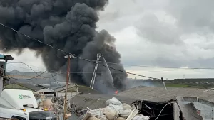 KOCAELİ (AA) – Kocaeli'nin Gebze ilçesinde, bir boya fabrikasında çıkan