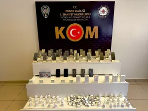 KONYA (AA) – Konya'da polisin bir iş yerine düzenlediği operasyonda