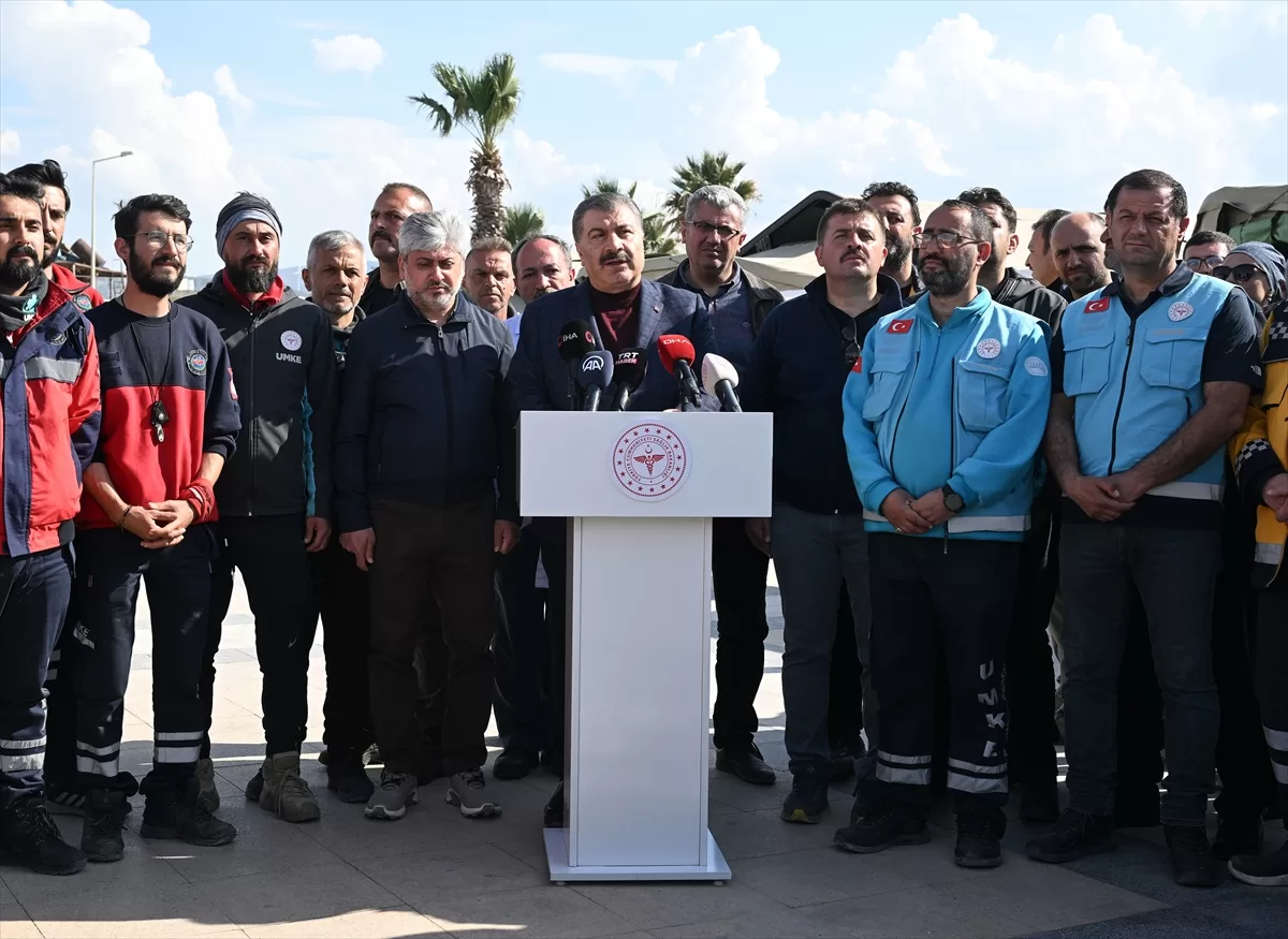 Sağlık Bakanı Koca Hatay'da açıklamalarda bulundu: