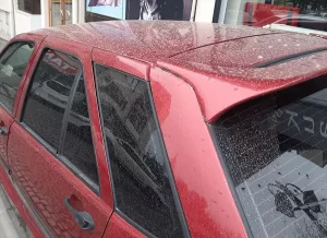 TEKİRDAĞ (AA) – Tekirdağ'ın Süleymanpaşa ilçesinde toz taşınımı nedeniyle yağmurla