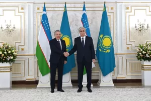 ASTANA (AA) – Kazakistan Cumhurbaşkanı Kasım Cömert Tokayev ve Özbekistan