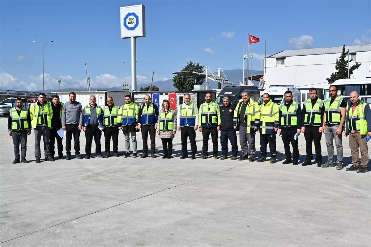 Türkiye Sağlıklı Kentler Birliği yetkilileri afet bölgesinde incelemelerde bulundu