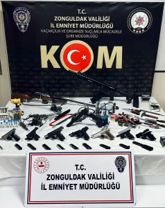 ZONGULDAK (AA) – Zonguldak'ın Devrek ilçesinde yasa dışı silah imal