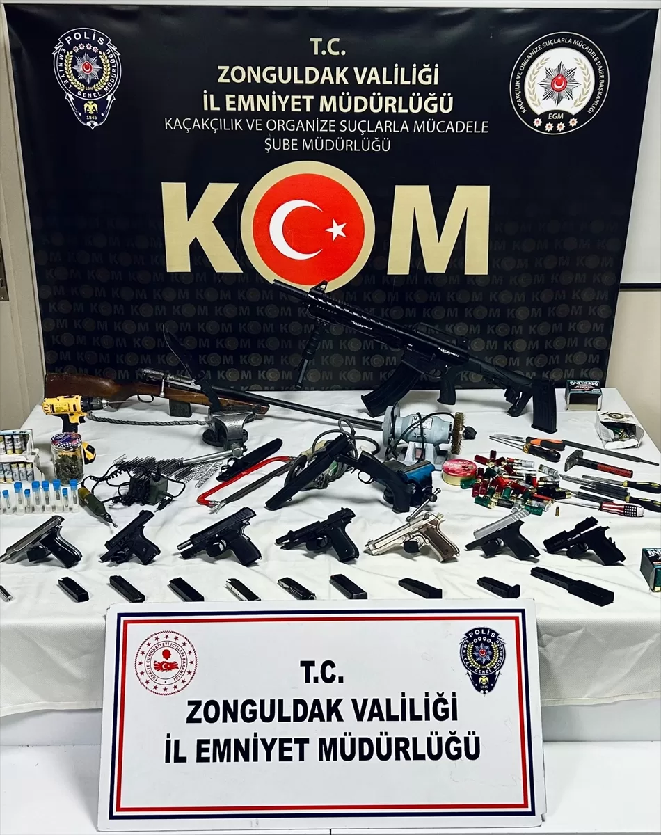 Zonguldak'ta yasa dışı silah imal edip satışını yapan zanlı tutuklandı