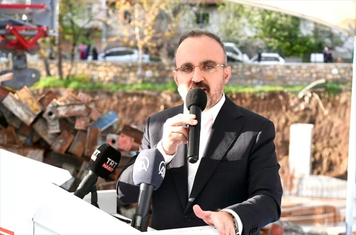 AK Parti Grup Başkanvekili Bülent Turan, Çan'da lise temel atma töreninde konuştu: