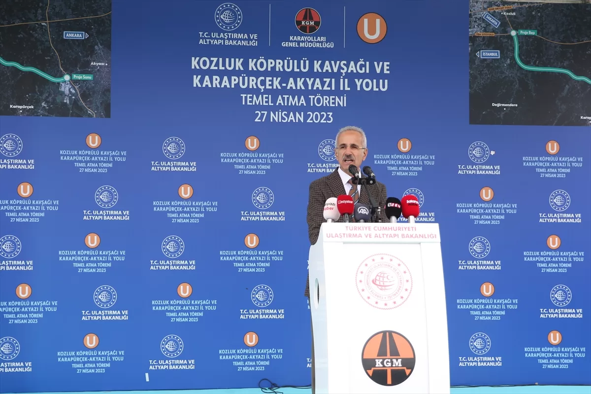 Bakan Karaismailoğlu, Sakarya'da temel atma töreninde konuştu: