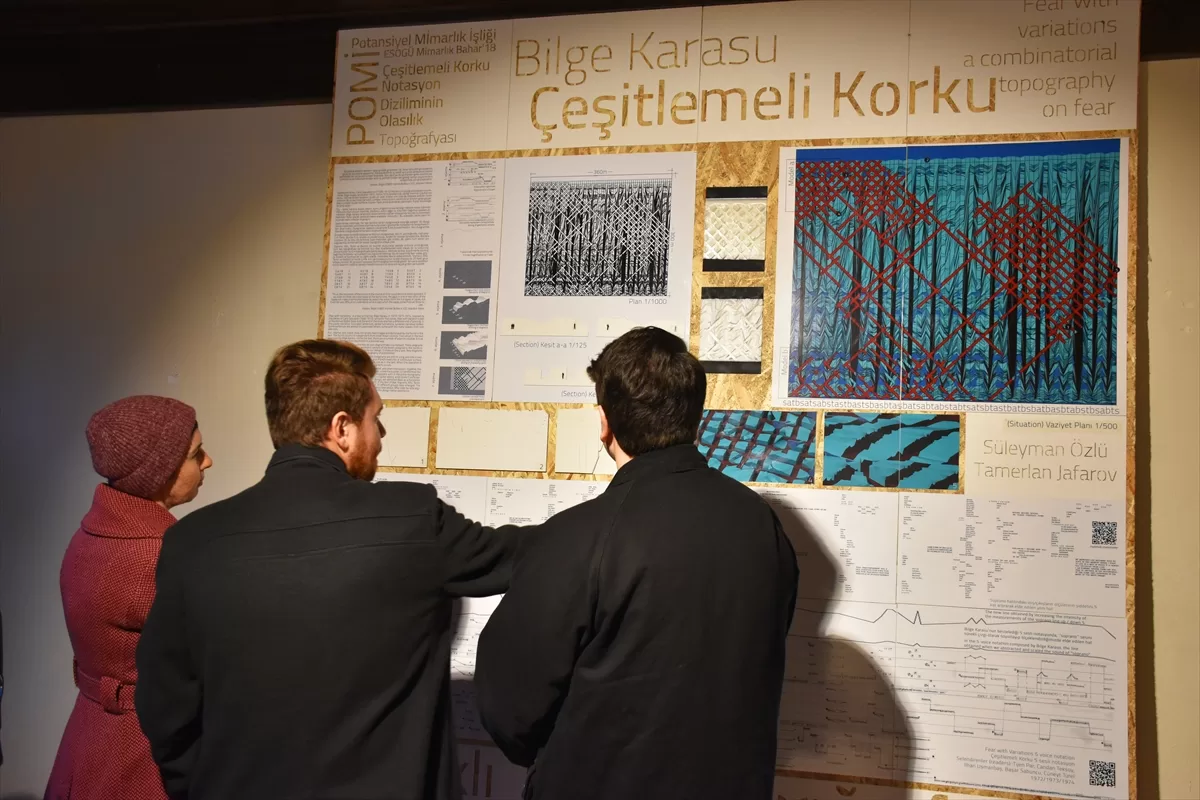 Eskişehir'de mimarlık öğrencilerinin “Şifre” sergisi açıldı