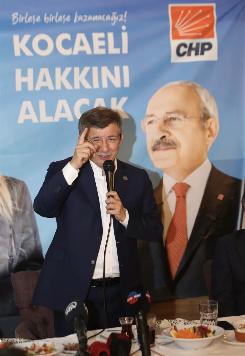 Gelecek Partisi Genel Başkanı Davutoğlu Kocaeli'de konuştu: