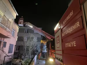 KAYSERİ (AA) – Kayseri'nin merkez Melikgazi ilçesinde bir evde çıkan