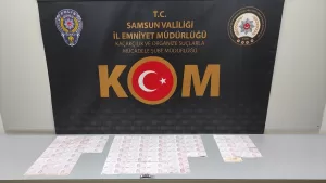 SAMSUN (AA) – Samsun'da düzenlenen operasyonda, piyasaya sahte para sürmek