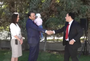 AŞKABAT (AA) – Türkiye’nin Aşkabat Büyükelçiliğinde Ramazan Bayramı dolayısıyla bayramlaşma