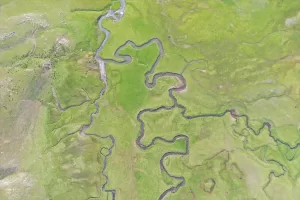 - Çiftçilerin büyükbaş ve küçükbaş hayvanlarını çıkardığı ovalar dronla görüntülendi