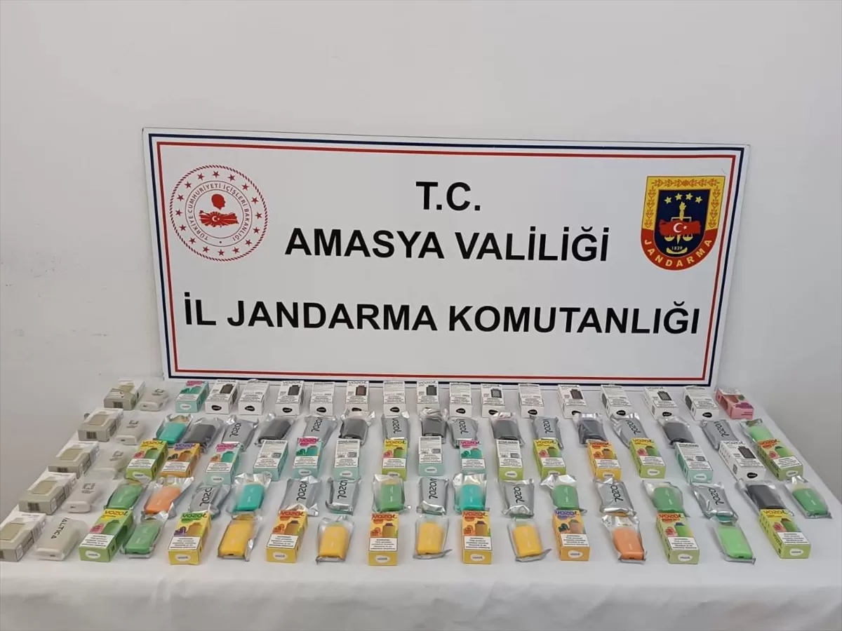 Amasya'da 88 elektronik sigara ele geçirildi