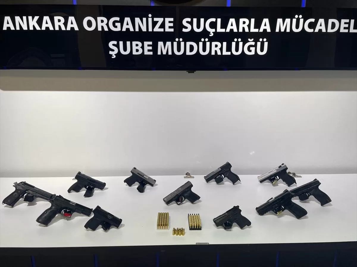 Ankara'da suç örgütlerine silah satan 4 kişi gözaltına alındı