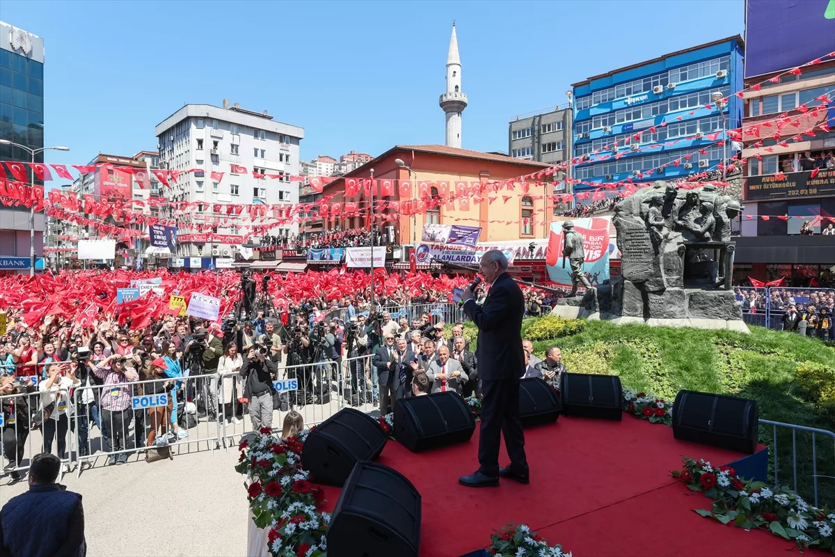 Cumhurbaşkanı adayı Kemal Kılıçdaroğlu Zonguldak'ta konuştu: