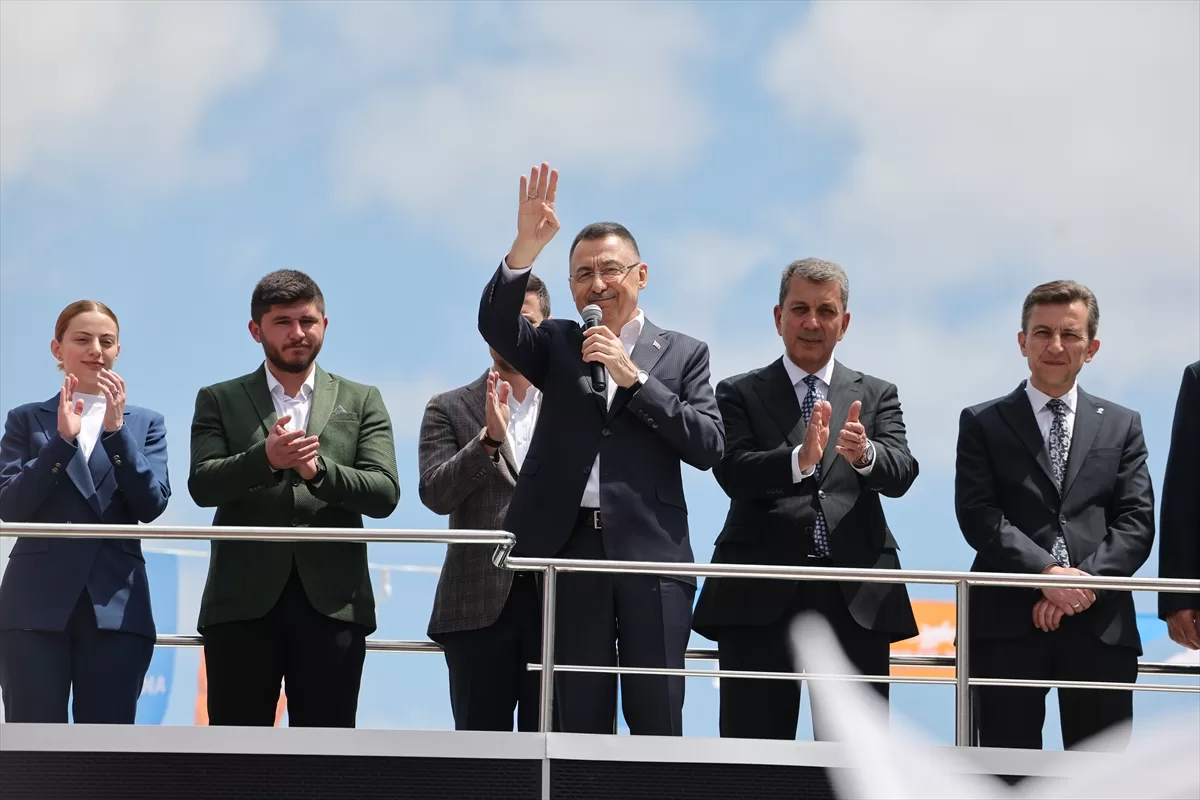 Cumhurbaşkanı Yardımcısı Oktay, AK Parti Nallıhan mitinginde konuştu: