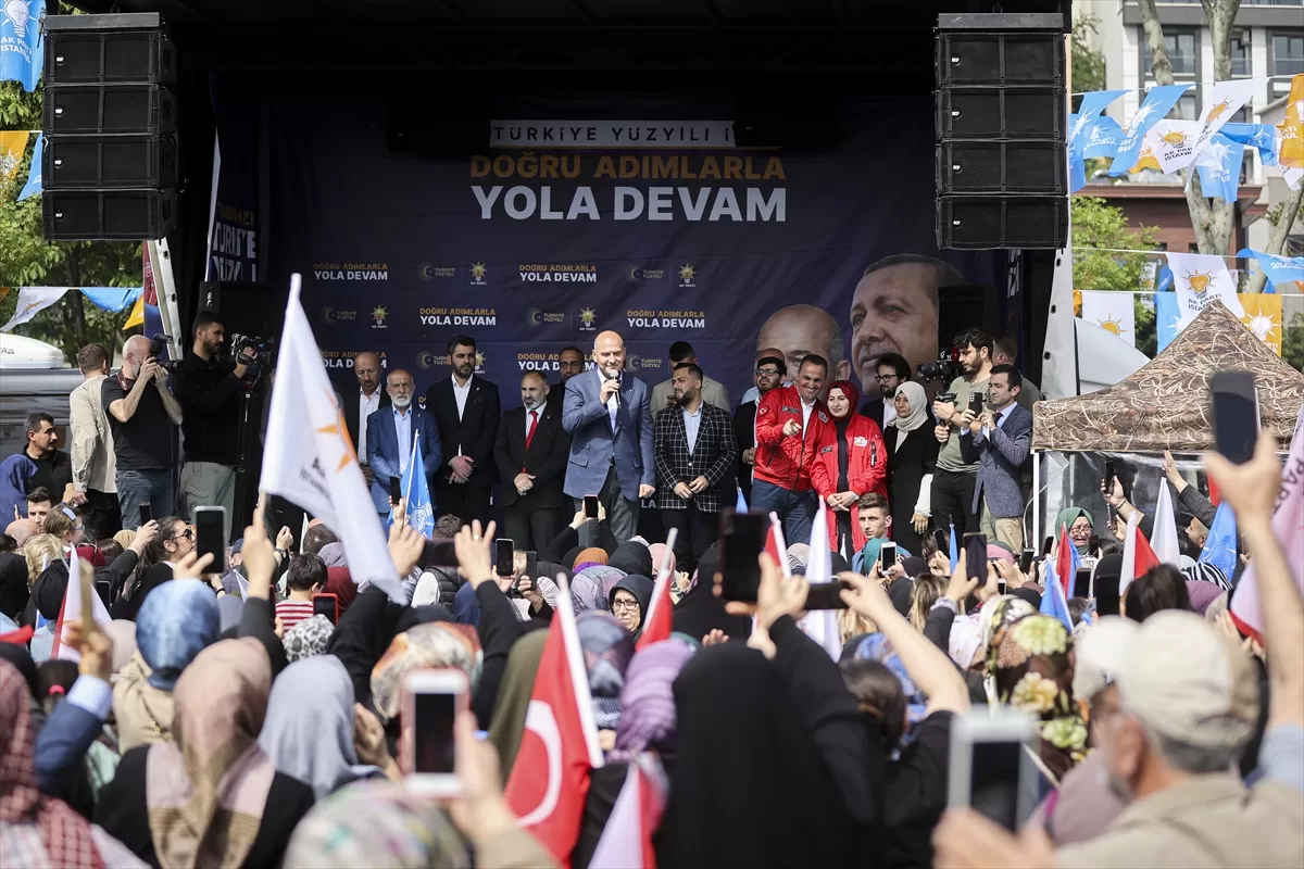 İçişleri Bakanı Soylu, Beyoğlu'nda düzenlenen mahalle buluşmasında konuştu:
