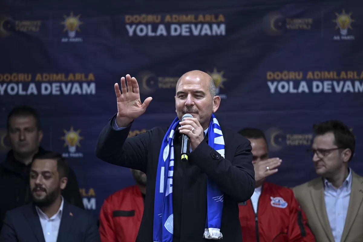 İçişleri Bakanı Soylu Beyoğlu'nda konuştu: