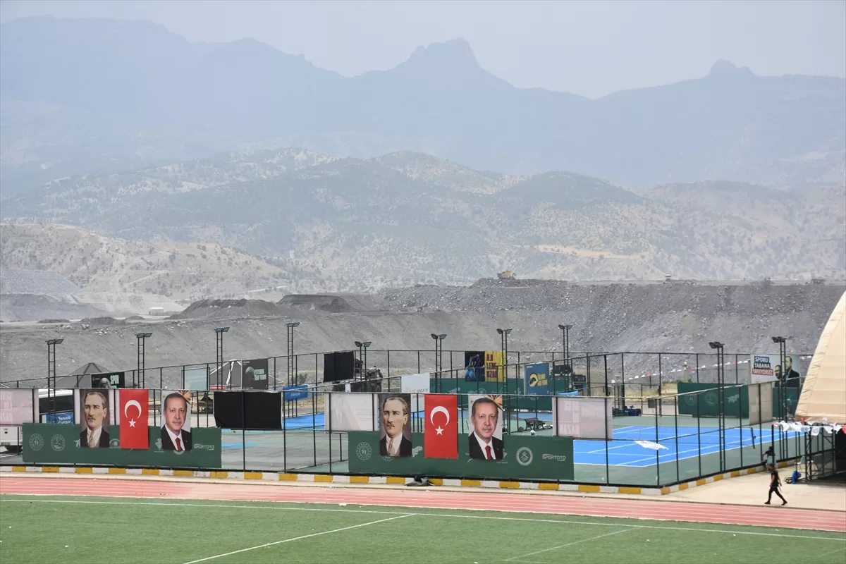 Şırnak'ta 2. Uluslararası Cudi Cup Tenis Turnuvası'nın ikinci tur müsabakaları yapıldı