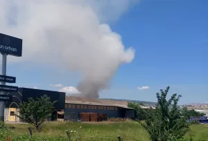 BURSA (AA) – Bursa'nın İnegöl ilçesinde bir geri dönüşüm tesisinde