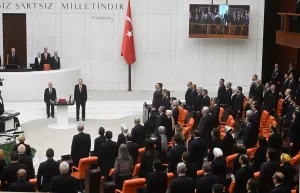 TBMM (AA) – Yeniden Cumhurbaşkanı seçilen Recep Tayyip Erdoğan, TBMM