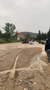 KASTAMONU (AA) – Kastamonu'nun Pınarbaşı ilçesinde sağanak nedeniyle bazı evleri