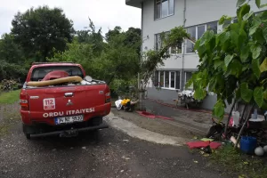 ORDU (AA) – Ordu'nun Fatsa ve Kabataş ilçelerinde sağanak su