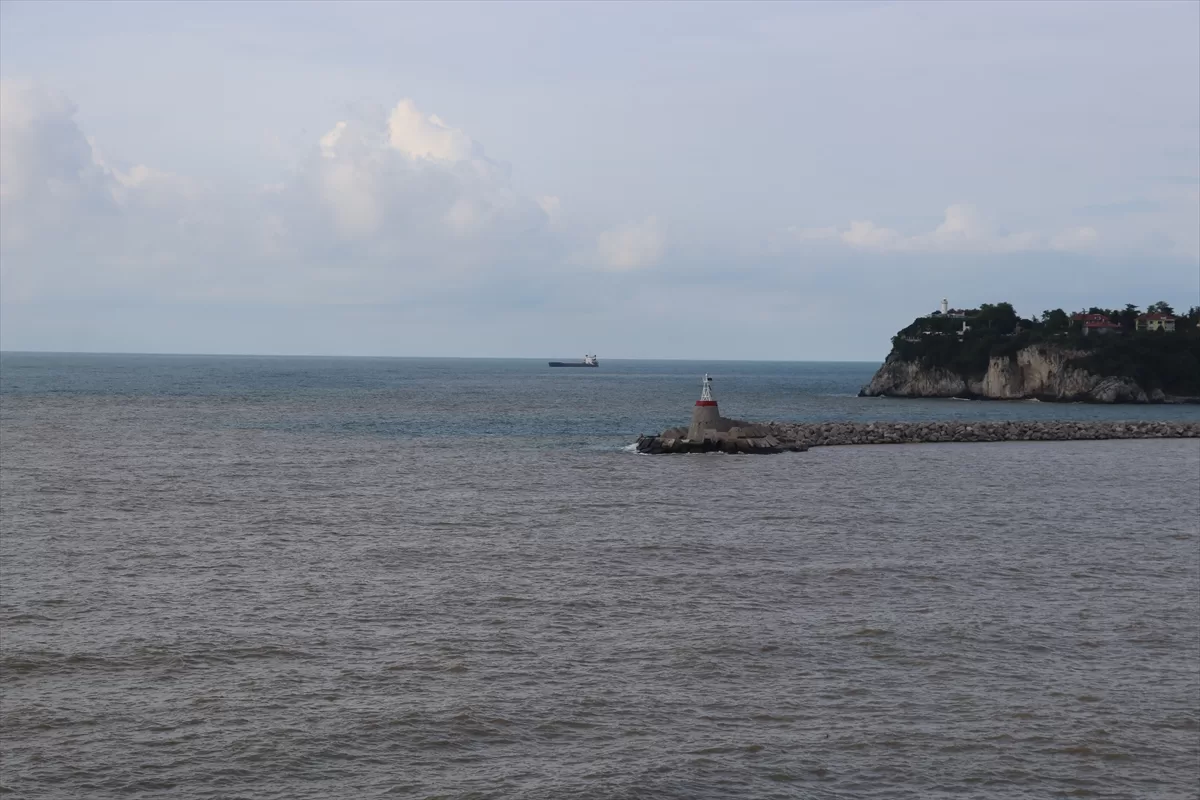 Zonguldak'ta sağanağın ardından denizin rengi kahverengiye döndü