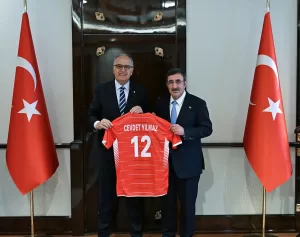 ANKARA (AA) – Cumhurbaşkanı Yardımcısı Cevdet Yılmaz, Türkiye Voleybol Federasyonu
