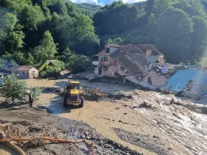 DÜZCE (AA) – Düzce'de sağanağın ardından meydana gelen selde, Yığılca
