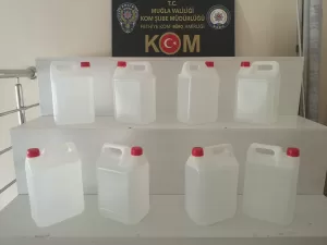 MUĞLA (AA) – Muğla'nın Fethiye ilçesinde düzenlenen operasyonda 140 litre