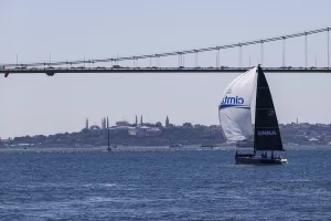 İSTANBUL (AA) – İstanbul Boğazı'nda, Kabotaj Bayramı kutlamaları kapsamında yat