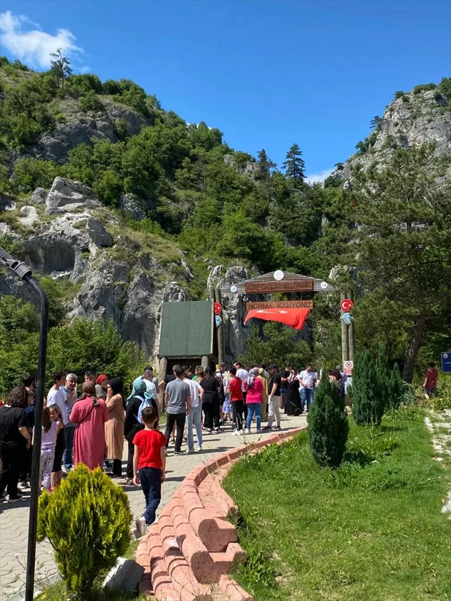 Kanyonlarıyla ünlü Pınarbaşı'na bayramda 60 binin üzerinde turist geldi