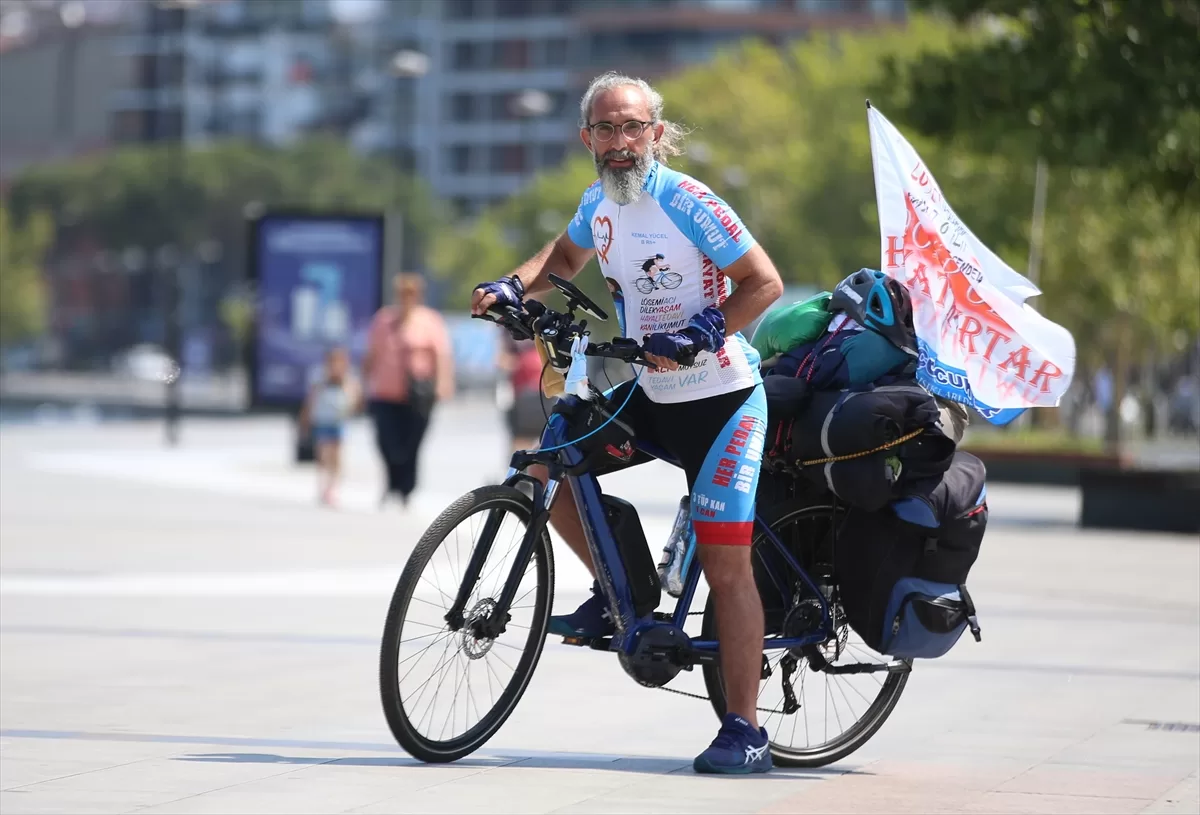 Kök hücre bağışına dikkati çekmek için 7 bin kilometre pedal çevirecek