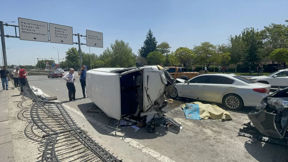 Konya'da trafik kazasında 1 kişi öldü, 4 kişi yaralandı