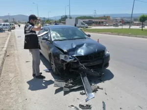 TOKAT (AA) – Tokat'ın Erbaa ilçesinde otomobille çarpışan motosikletin sürücüsü