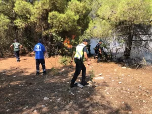 ANTALYA (AA) – Antalya'nın Akseki ilçesinde ormanlık alanda çıkan yangın