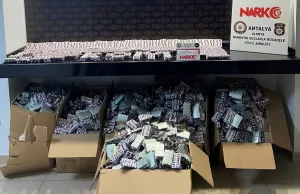 ANTALYA (AA) – Antalya'da düzenlenen operasyonlarda 9 kilo 110 gram