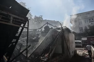 ANKARA (AA) – Başkentte hurdaların bulunduğu dükkanda çıkan yangın hasara